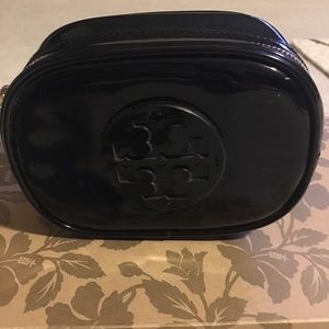 Tory Burch patent leather cosmetic bag